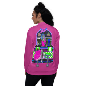 The Soda Jerk- Unisex Bomber Jacket, Berry