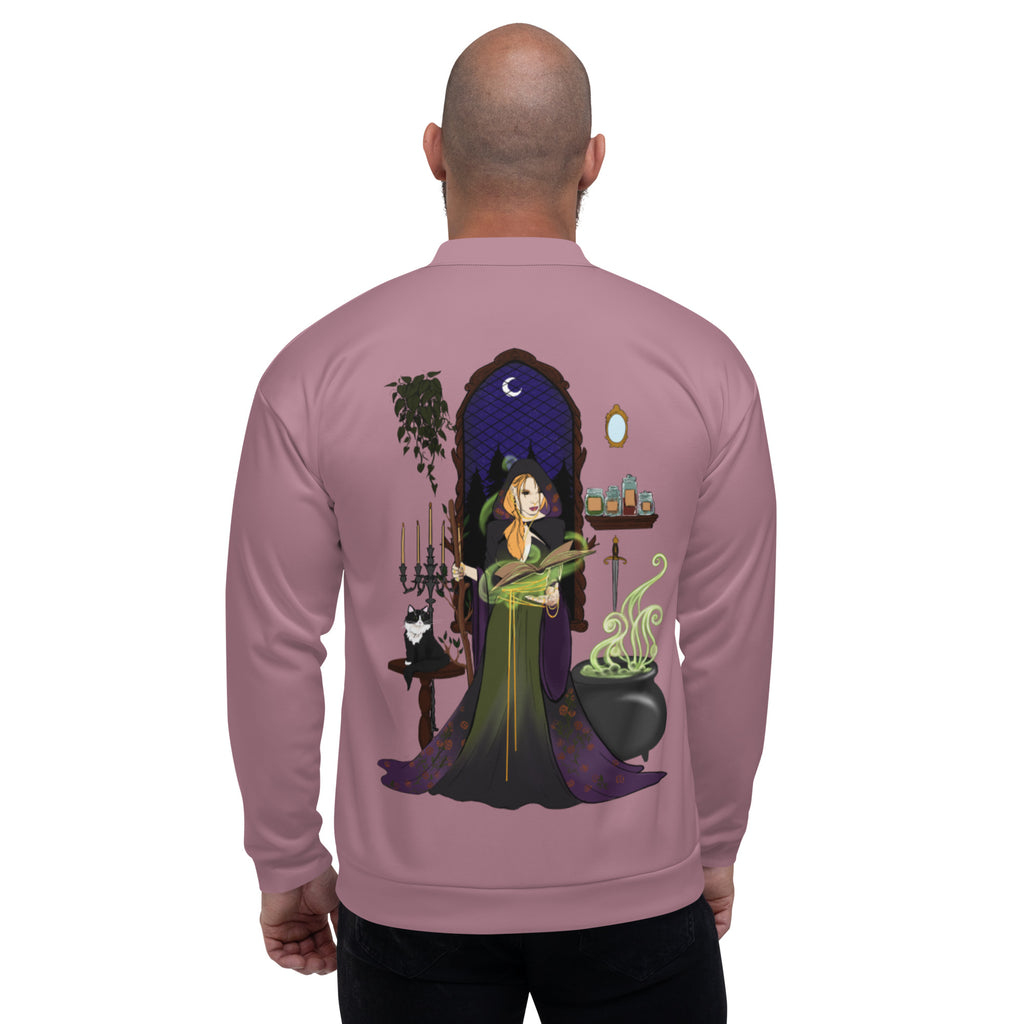 The Mage- Unisex Bomber Jacket, Light Purple