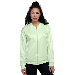 The Archer- Unisex Bomber Jacket, Seafoam Green