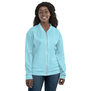 The Sprite- Unisex Bomber Jacket, Aqua