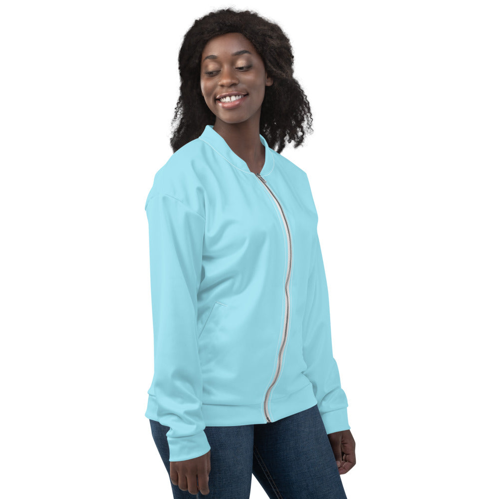 The Sprite- Unisex Bomber Jacket, Aqua