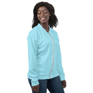 The Sprite- Unisex Bomber Jacket, Aqua