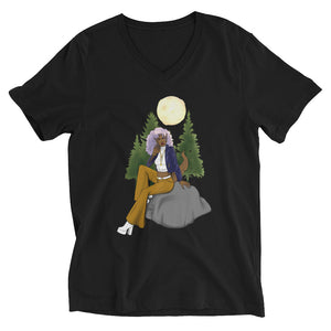 The Luna- Unisex Short Sleeve V-Neck T-Shirt