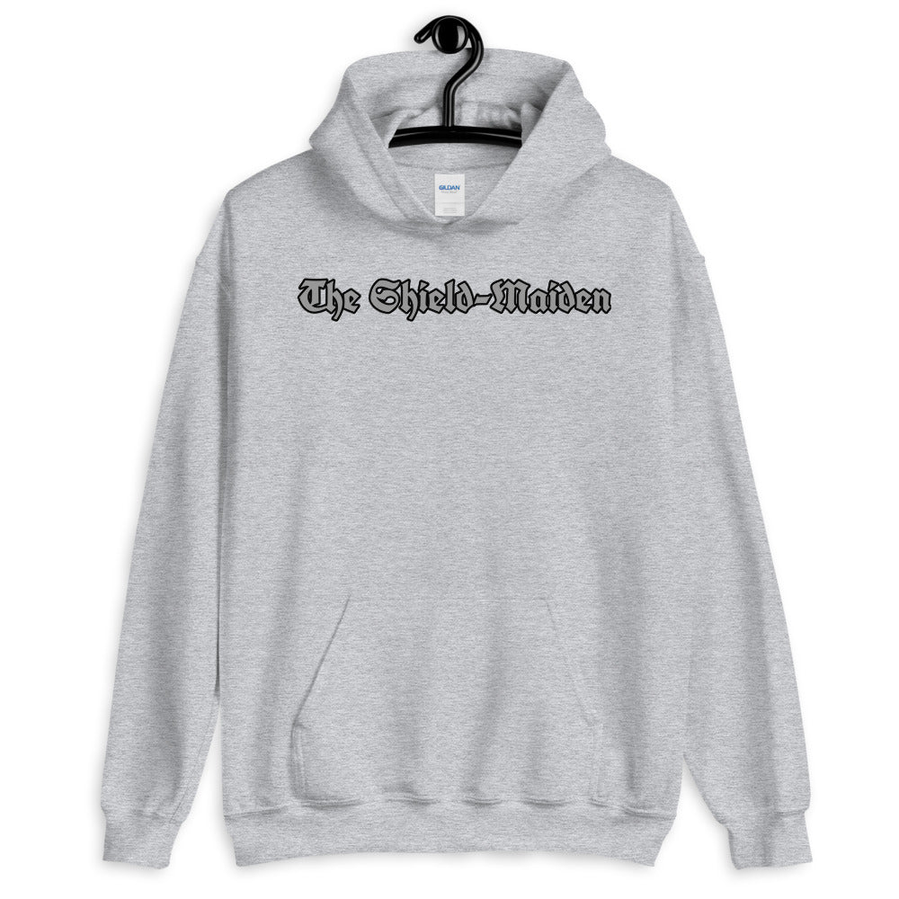 The Shield-Maiden: Unisex Hoodie, Back Print