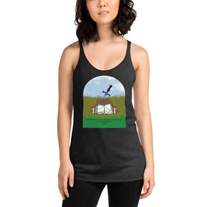 Fable Fashion Logo- Fitted Racerback Tank